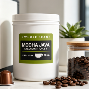 Etiqueta adhesiva personalizada impresa en vinilo impermeable para frascos de café, para empaques de granos de café, calcomanía de marca. - Product Image 4