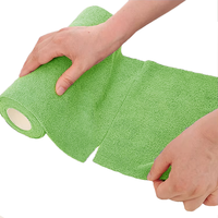Rollo de 50 Paños de Limpieza de Microfibra Reutilizables de 25*25cm y 180gsm, Modernos, Absorbentes de Agua, de Secado Rápido, para Cocina