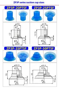 Apex-20 Azul Mini Vacuum Nozzle Manipulator Bag Abertura Ventosa para Válvula Core Acessórios Film Rubber Products - Product Image 4