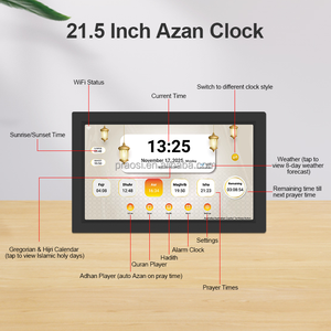 Lettore Coranico Multilingue Android con Schermo Touch Wi-Fi, Orologio Azan da 10, 15, 22 Pollici con Orari di Preghiera Mondiali - Product Image 2