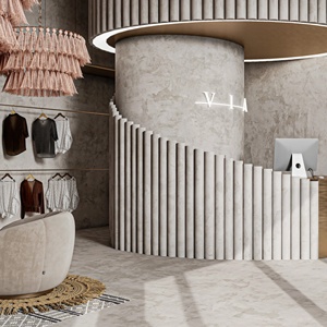 Custom Clothing Store Fixtures Luxury Fashion Boutique Furniture Garment Display <b>Racks</b> Interior Design - Product Image 1