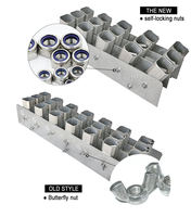 Support de feux d'artifice en aluminium de 2 pouces pour 15, 21, 30, 40 coups, pour fusées à tir unique, bougies romaines, fontaines, tubes de mortier