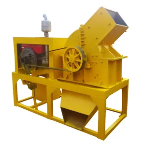 Pequeno moinho de martelo portátil, máquina trituradora de ouro diesel dourada equipamentos de mineração martelo moinho triturador preço