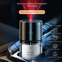 Diffuseur d'aromathérapie intelligent pour voiture, désodorisant automatique, vaporisateur de parfum style ciel étoilé, 100-200 ml, en verre