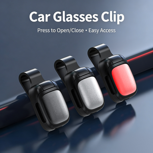 Clip universel pour lunettes de soleil à fixer sur pare-soleil de voiture avec coussinet en silicone pour rangement de lunettes sur pare-soleil automobile - Product Image 5