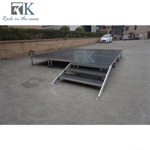 Plataforma de Escenario de Altura Ajustable, Plataforma Cuadrada de 1mx1m para Eventos - Product Image 5