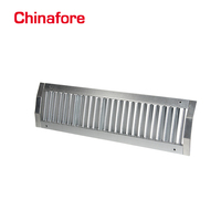 Grille de ventilation spirale à une seule ailette - Grille d'évacuation réglable en acier galvanisé