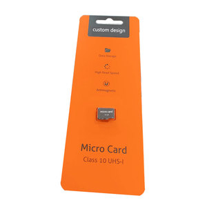 Thẻ Nhớ Bằng Nhựa 64Gb 32Gb 16Gb Tùy Chỉnh Thẻ Micro SD Thẻ Vỉ Bao Bì Với Thẻ Giấy Flash Drive Niêm Phong - Product Image 1