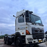 Truk Traktor HINO 700 6x4 Asli Jepang Euro 3 380HP Diesel Kepala Trailer Bekas Murah Kondisi Baik untuk Transportasi Berat