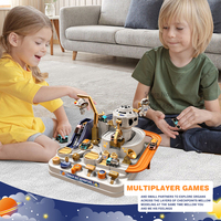 Jeu de course de fusées spatiales QY en plastique - Jeu éducatif d'aventure sur circuit pour enfants de 2 à 13 ans, échelle 1:20