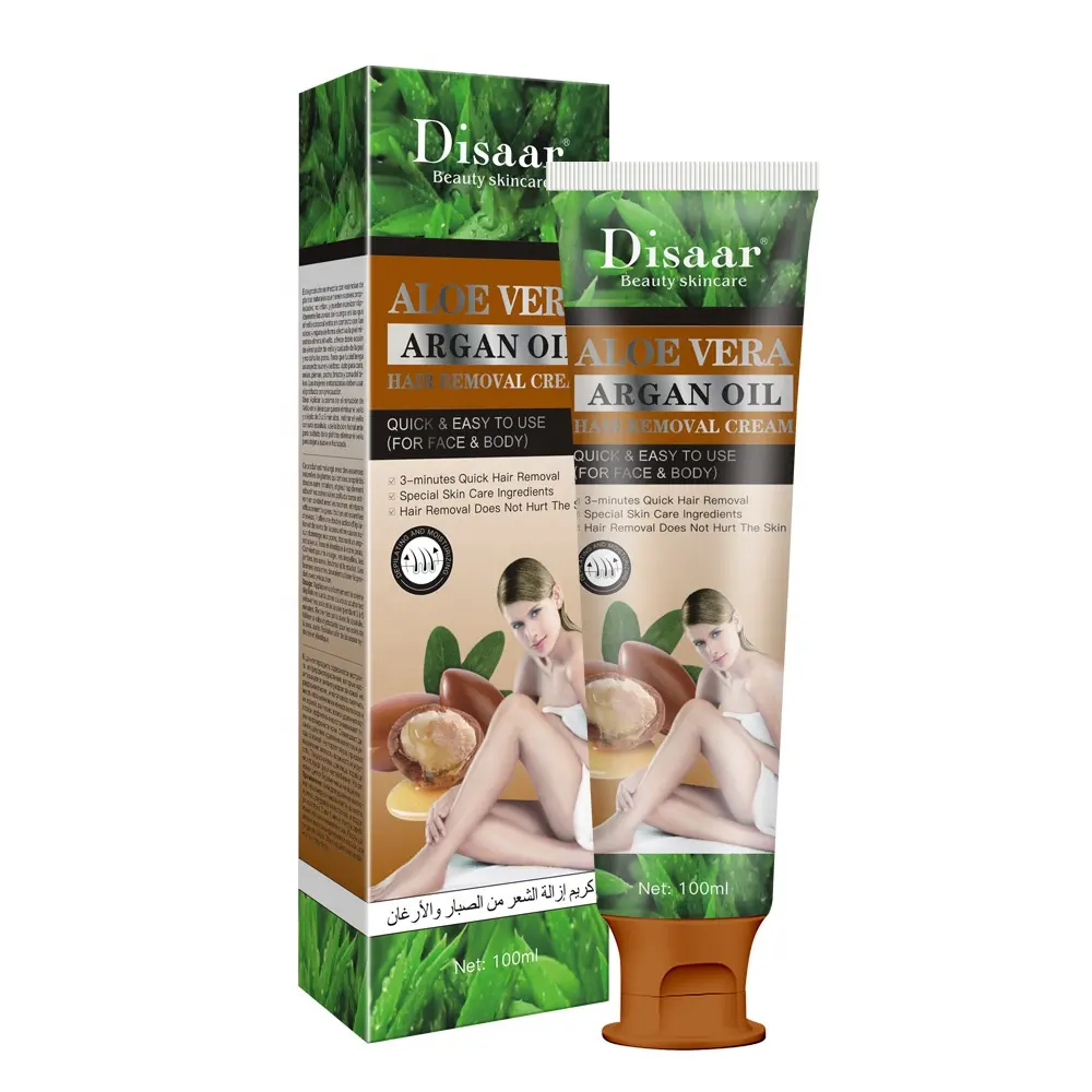 DISAAR Private Label aloe vera shaving hair removal cream for men women face and body hair removing