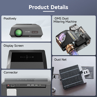 Projecteur de téléphone A10Q 1800 ANSI TV Cinéma Android WIFI Projecteur LED portable de poche