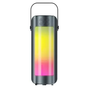 Light Up Speakers Outdoor TF Card MP3 Music Player Mini Bluetooth Speaker Portable Led Light Wireless Speaker With Handle