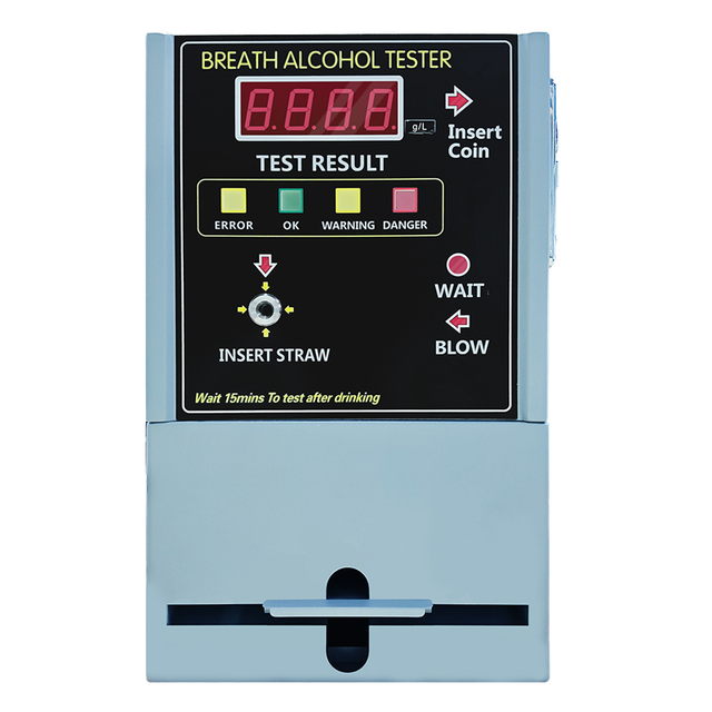Professional Coin-Operated Breathalyzer Vending Machine Fuel Cell Alcohol Tester Model AT-819(319)