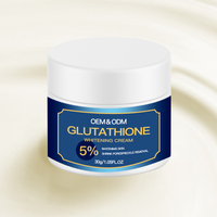 OEM Crème éclaircissante Arbutine Glutathione Crème décolorante de nuit Beauté éclaircissante Crème blanchissante visage au glutathion pour peau foncée