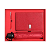 Ensemble cadeau rétro en cuir : carnet, stylo et gourde isotherme 3 pièces avec sac fourre-tout pour cadeaux promotionnels