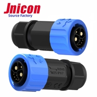Jnicon-Conector M23 para bicicleta eléctrica, 2 + 1 + 5, 50A, cierre rápido, enchufe de batería de litio, conector impermeable IP67 para motocicleta de nueva energía