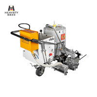 Machine de marquage routier thermoplastique haute efficacité, chauffée au GPL, à poussée manuelle, avec seau de marquage monobloc de précision