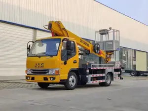 Diesel 4*2 Hydraulic Lift Platform Truck 21m Truck Mounted Aerial Working Platform With Bucket