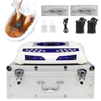 Vente directe usine : Appareil de spa détoxifiant pour les pieds à double ionisation 805B, Bain de pieds ionique, Ceinture chauffante, Électrodes TENS, Massage relaxant pour le corps et les muscles, Revitalisant