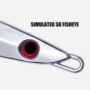 Leurre de pêche en jig métallique brillant en alliage de zinc argenté pour eau salée, longue portée, pour eaux moyennes, pour la pêche au jigging, pour Zander, Brochet, Saumon, Dorade - Product Image 4