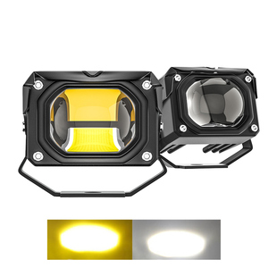Hyperlight dẫn lái xe đèn 12V xe phía trước đèn sương mù phụ trợ Spotlight 6000K 3000K nhấp nháy màu sắc cho xe máy phụ kiện - Product Image 1