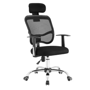 Vente en gros de chaise de bureau ergonomique simple avec roulettes chaise de bureau en maille au design moderne et élévateur pour manager en magasin
