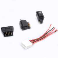 Interrupteur automobile ASW-01, interrupteur de lève-vitre automobile 12V20A, interrupteur de fenêtre modifié pour automobile avec câble
