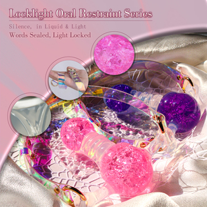 CITYFUN Tapón Bucal de Silicona Colorido con Correa de Cuero, Juego Sexual BDSM para Adultos, Bola Bucal, Juguetes Sexuales Fetichistas para Parejas - Product Image 2