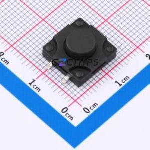 SMG-12T-H060A1 Tactile Switch SMD-4P,12x12mm Switch Single Pole Single Throw Round Button 2.5N 12mm - Product Image 1