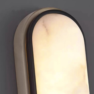 Applique Murale LED <span class=keywords><strong>de</strong></span> Luxe Nordique <span class=keywords><strong>en</strong></span> <span class=keywords><strong>Cuivre</strong></span> et Marbre, Lampe Murale <span class=keywords><strong>de</strong></span> Chevet, Luminaire Mural pour Salon et Intérieur - Product Image 4