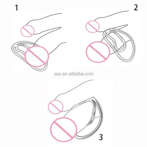 SacKnove Jouets sexuels pour couples Clip de circoncision creux en métal Bdsm Bondage Exercice sexy Phallus Gros pénis Anneau de pénis pour homme Prépuce - Product Image 6