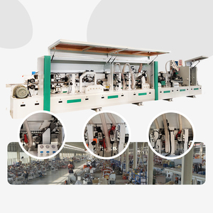 Máquina automática <span class=keywords><strong>de</strong></span> enchapado <span class=keywords><strong>de</strong></span> cantos con melamina, para refinar cantos <span class=keywords><strong>de</strong></span> MDF, madera, PVC, con pre-fresado para muebles. - Product Image 1