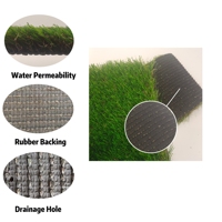 Système de drainage intégré de terrain de sport en gazon synthétique en plastique personnalisable pour l'anniversaire de pratique de golf de paysage extérieur