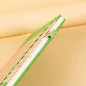 A5 Bamboo Notebook Hardcover ECO Elastic Bandage High Quality Diary Enterprise Customized LOGO Business <b>Gifts</b> - Product Image 5
