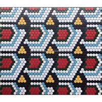 Motif personnalisé en céramique mosaïque piscine hexagonale sol et mur décoratif bricolage combinaison motif en céramique mosaïque carrelage mural