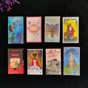 Cartas de Tarot Más Vendidas, Cartas de Bruja Ángel Doradas y Negras con Bordes Dorados, Mazo de Cartas de Oráculo con Bolsas de Terciopelo y Caja Magnética - Product Image 2