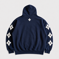 Sweat-shirt à capuche camouflage personnalisé pour homme, grande taille, bleu foncé, streetwear, marque, vente en gros, coupe ample