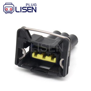 Connecteur TE AMP pour <span class=keywords><strong>voiture</strong></span>, minuterie électrique 3 voies femelle junior, noir, 368000-1 - Product Image 1