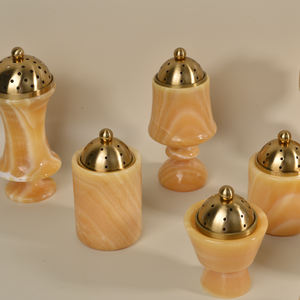 Brûleur d'encens en marbre de couleur orange, vente directe d'usine, porte-encens <span class=keywords><strong>Bakhoor</strong></span>, brûleur de haute qualité <span class=keywords><strong>Bakhoor</strong></span> - Product Image 3