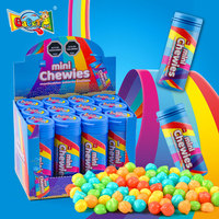 Millions Type Tiny Chewy Candy 30g Mini Tube Personnalisé OEM Marque Privée Saveur Fruits Assortis Usine Certifiée BRC ISO Vente en Gros en Vrac