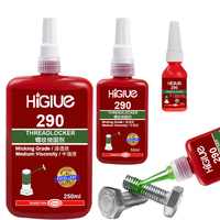 Colle anaérobie pour vis et boulons, haute résistance, résistante aux hautes températures, rouge, 272, 277, 243, 290, en vrac, OEM, 2 ml, 10 ml, 50 ml, 250 ml