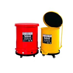 SAI-U Industrial waste bin, trash bin, fireproof oily waste can OSHA standard