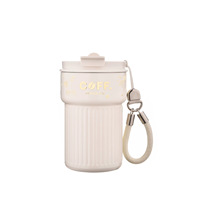 Gobelets isothermes en acier inoxydable 316 de 420 ml, anti-fuite, avec double couvercle, mug de voyage pour café, logo personnalisé