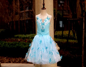 Nouveau justaucorps bleu clair bébé Tulle robe <span class=keywords><strong>de</strong></span> ballet <span class=keywords><strong>ballerine</strong></span> robe en tulle pour filles. robe en tulle -- 45 - Product Image 3