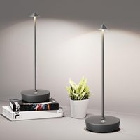 Lampe de table sans fil rechargeable, batterie 1500 mAh, LED, étanche, portable, tactile, 3 couleurs, gradation progressive, mémoire