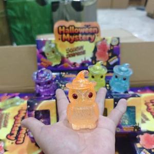 Nuevo Juguete Blandito de Búho de Halloween con Purpurina, 12 unidades/caja, de Maltosa de Ascenso Lento, Juguetes Antiestrés, Juguete Sensorial Blandito de Halloween - Product Image 2