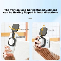 Lampe Selfie Magnétique pour Téléphone, Lumière d'Appoint Pliable Rechargeable à LED pour Enregistrement Vidéo et Conférences