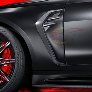 2ピースリアルカーボンファイバーサイドフェンダーグリルベントトリムBMW M4 M3 G80 G82 G83 2021-25用 - Product Image 3