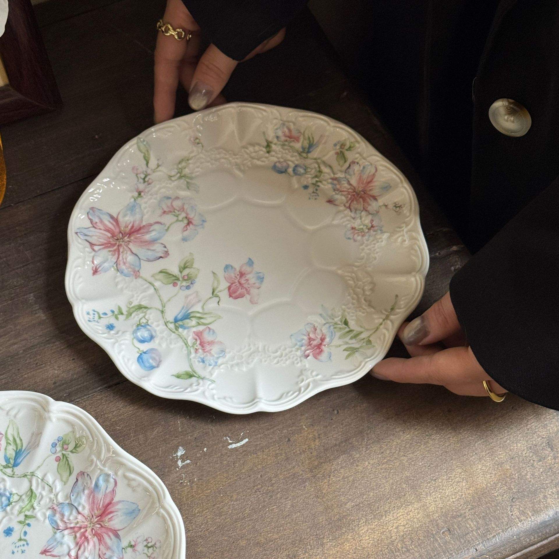 Lace plate, 8 inches